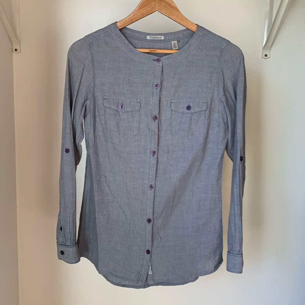 Toad & Co Button-up Blouse Size XS 100% Organic Cotton
